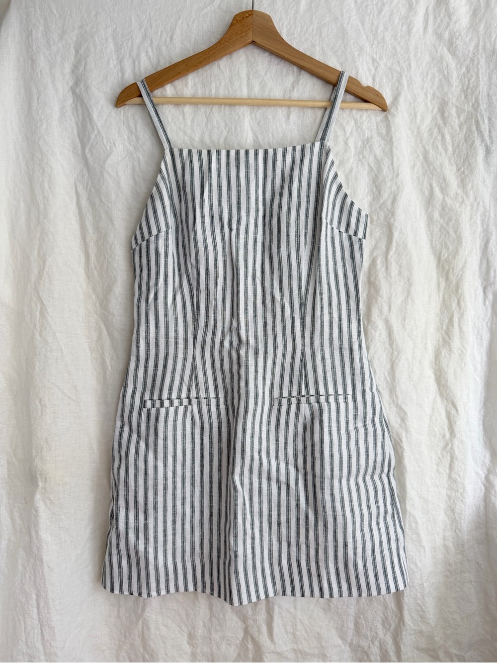 Reformation Phillipa White Linen Dress size 6